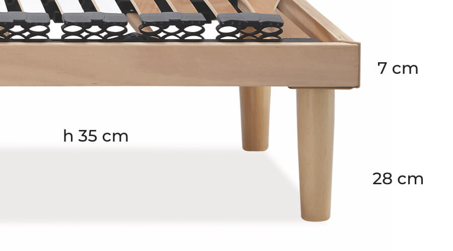 Overall bed base height