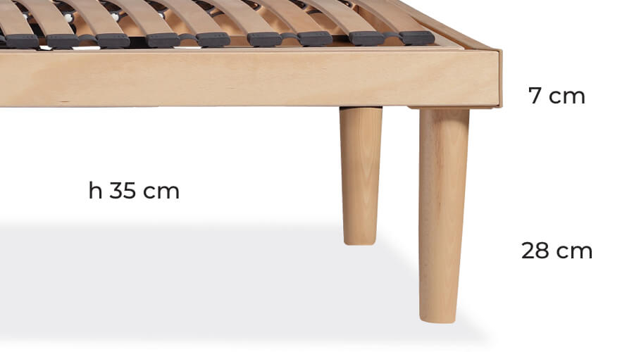 Optional bed frame legs
